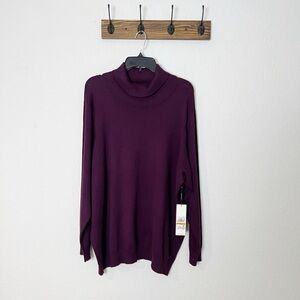Calvin Klein Turtle Neck Purple Sweater